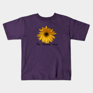 He Loves Me Kids T-Shirt